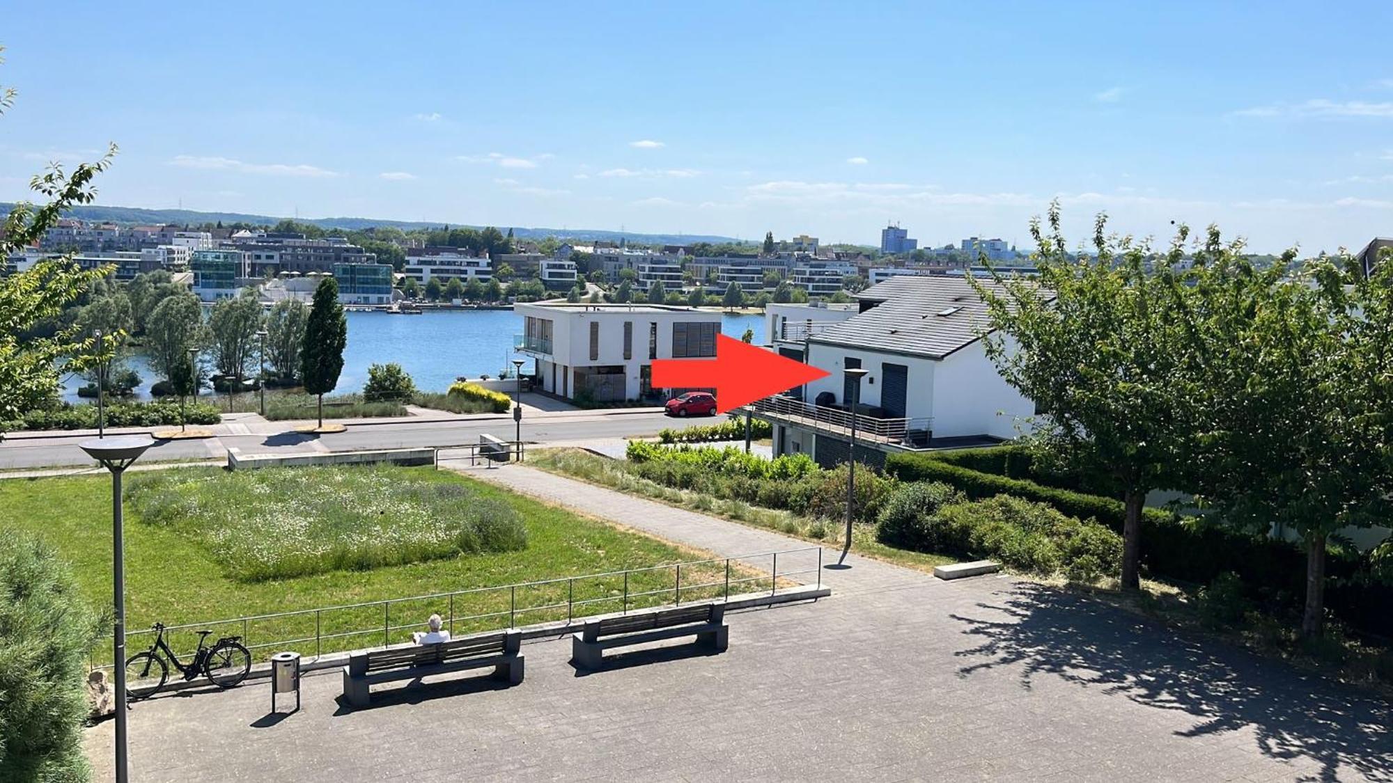 Haus Mit Panoramablick Auf Den Phoenixsee Dortmund Luaran gambar